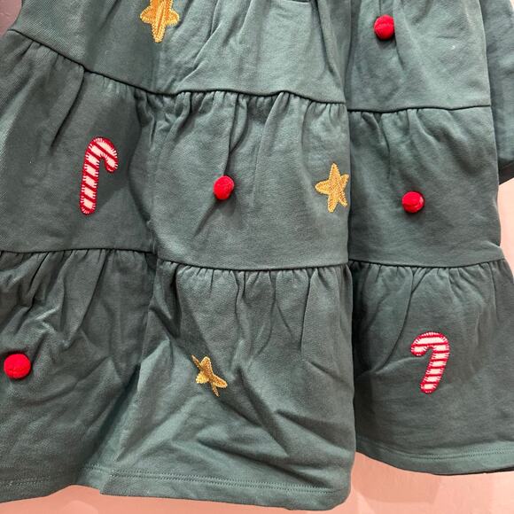 John Lewis Green Christmas Tree Dress - Picture 10 of 11